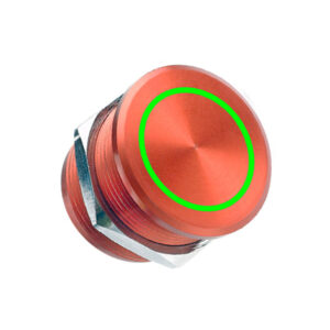 Basic Piezo Switch (BPS) Red-Green Illumination Red Anodized