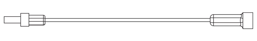 Cable extension 100 mm male female