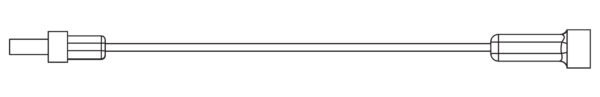 Cable extension 100 mm male female